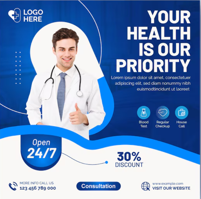 Best Social Media Posts and Banners Design Services for Doctors and Clinics in Delhi